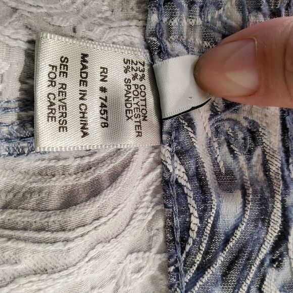 Cache Women Fashion Slim Fit Skinny Embroidered Jeans Size 6 - Picture 7 of 9